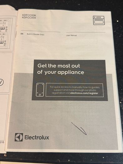 Electrolux KDFCC00X Double Oven Pristine