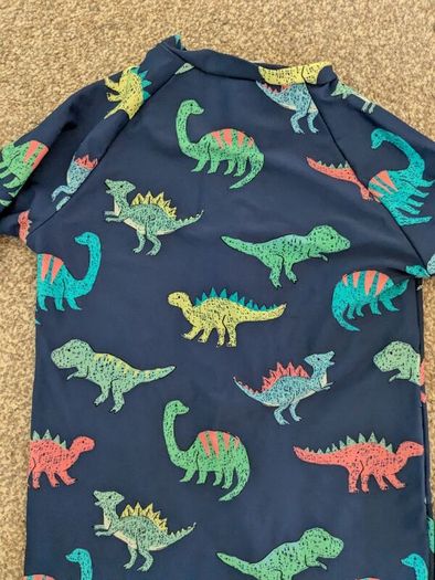 M and S boys swimsuit with hat 6-7yrs
