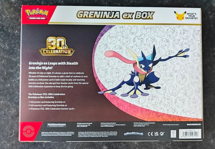 FREE Tracked Shipping. Pokemon 30th Celebration Greninja EX Box