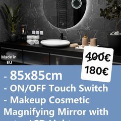 LED Bathroom Mirror Makeup Cosmetic Backlit Touch