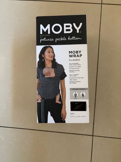Moby Wrap Classic Baby Carrier, Petunia Pickle Bottom Mosaic Edition