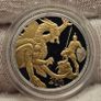 Gibraltar 2020 Silver Proof with Gold Detailing Sovereign .999 silver 24 carat Fairmined Gold in Original Holder Image 2