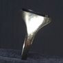 Vintage 9ct Gold Onyx & Diamond Signet Ring Size 59 Image 4