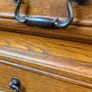 Vintage French Country Carved Oak Tallboy Image 5