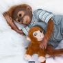 Twin Reborn Monkey Dolls Set of 2 Image 4