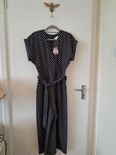 BNWT Apricot Egg Print Utility Culotte Jumpsuit