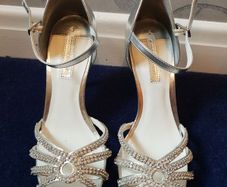 Silver Diamonte Occasion Shoes