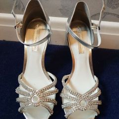 Silver Diamonte Occasion Shoes