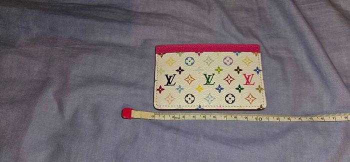 Authentic Louis Vuitton x Takashi Murakami 2025 Collection Cardholder in White Multicolour