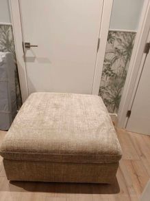 Beige ottoman