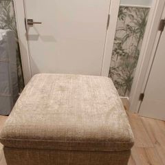 Beige ottoman
