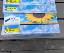 Set of Compatible Hp 913A Colour Ink Cartridges