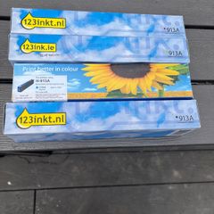 Set of Compatible Hp 913A Colour Ink Cartridges