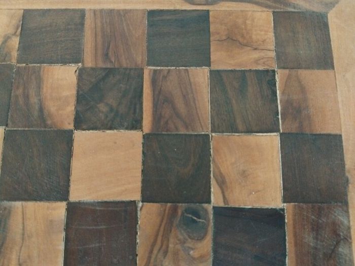 Handmade hardwood chessboard (needs some TLC) FREEPOST