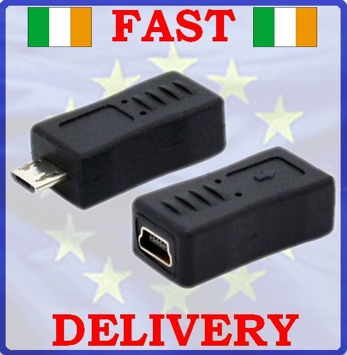 New USB 2.0 Mini A 5 Pin Female to Micro B Male Adapter Converter #239