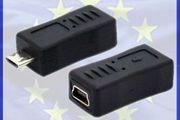 New USB 2.0 Mini A 5 Pin Female to Micro B Male Adapter Converter #239