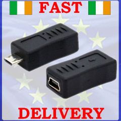 New USB 2.0 Mini A 5 Pin Female to Micro B Male Adapter Converter #239