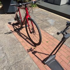 Wahoo Kickr Core+ Cube bike attached +iPad Stand