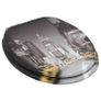 WC Toilet Seats 2 pcs with Soft Close Lids MDF New York Design Image 4
