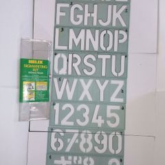 8 Helix Sign Writing Stencils 4inch/100mm