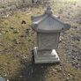Japanese-style concrete garden lantern ornament,  Pagoda Image 6