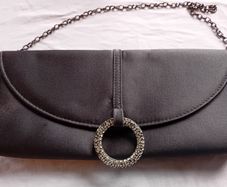Black Silk Handbag
