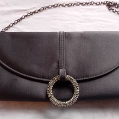 Black Silk Handbag