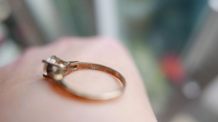 Vintage Sterling Silver 925 gold plated Ring 2,2g