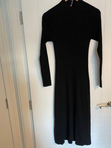 Black cotton dress