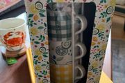 Matching bowls &amp; cup set from Cades Design France (Brand New in boxes)