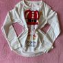 White Christmas Santa Long Sleeve Top Dunnes Store Image 5