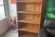 wooden storage unit