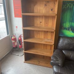 wooden storage unit