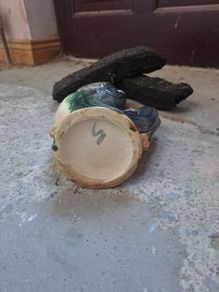 old fish jug vase