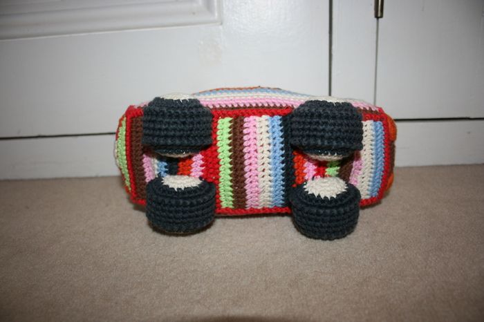 Marie-Claire Petit Crochet Car Toy with Rattle