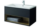 Anthracite wall hung vanity 800mm