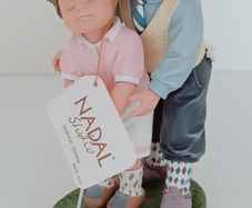 Nadal Studio Golfing Couple Figurine - Handmade Spanish Collectible
