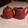 Teapot with Jug and Sugar Bowl .. Tara Pottery  (3 Piece Set) Priced to Clear Image 9