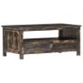 Coffee Table Black 90x50x40 cm Solid Mango Wood Image 7