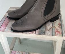 boots grey leather Chelsea boots size 39 Melvin & Hamilton rrp 220