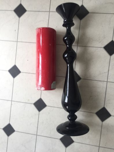 Large bolsius candle and decorative holder