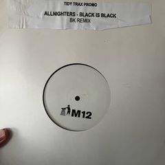 Allnighters - Black is Black 12" vinyl hard house