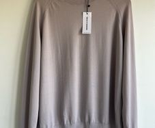 Meadows & Byrne silver turtleneck sweater size 14 to 16 - new