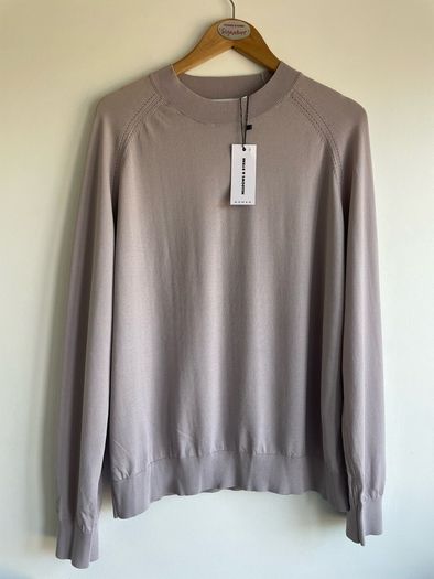 Meadows & Byrne silver turtleneck sweater size 14 to 16 - new