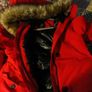 Womens Jacobs Faux Fur Parka Coat Red Image 3