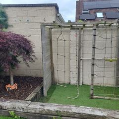 wooden climbing frame