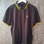 Fred Perry Polo - Black/Yellow L Image 6