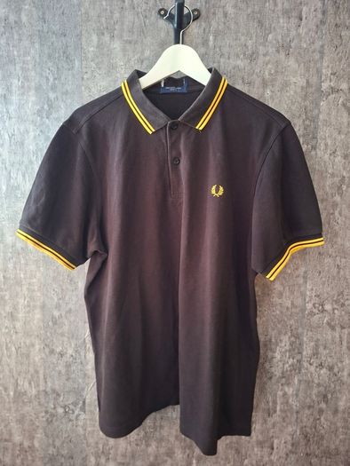 Fred Perry Polo - Black/Yellow L