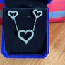 Moissanite Diamond Heart Set Image 7