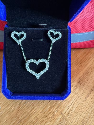 Moissanite Diamond Heart Set